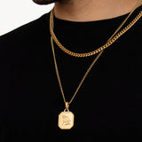 18K Gold-Plated Egyptian Sphinx Men's Necklace of Stainless Steel Manntara
