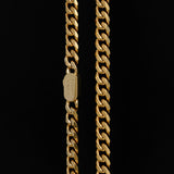 18K Gold Plated 5MM Cuban Link Chain for Men Manntara