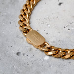 18K Gold Plated 6MM Cuban Link Chain for Men Manntara