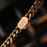 18K Gold Plated 6MM Cuban Link Chain for Men Manntara