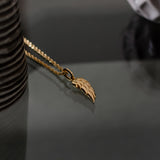 18K Gold Plated Angel Demon Wings Men's Necklace of Stainless Steel Manntara