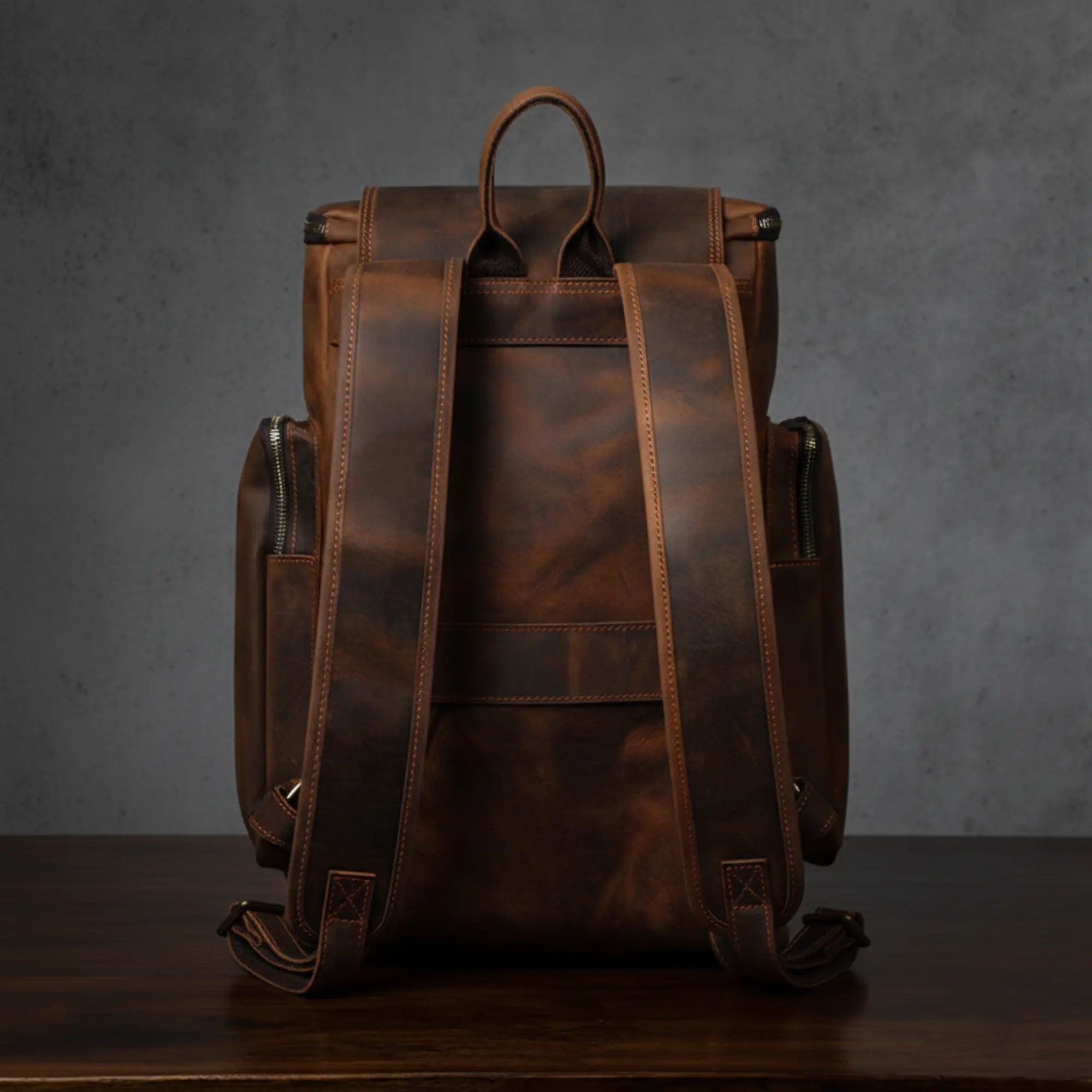 20 inch laptop backpack Unisex Leather 15 inch Laptop Backpack