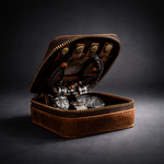 Full Grain Leather Jewelry & Watch Box For Men Manntara