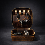 Full Grain Leather Jewelry & Watch Box For Men Manntara