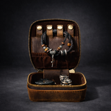 Full Grain Leather Jewelry & Watch Box For Men Manntara
