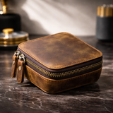 Full Grain Leather Jewelry & Watch Box For Men Manntara
