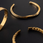 Golden Stainless Steel Roman Set Bracelet For Men Manntara