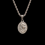 Men's Achilles Greek Hero Necklace - Stainless Steel Mythology Pendant Manntara