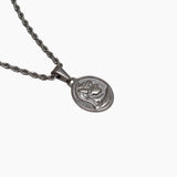 Men's Achilles Greek Hero Necklace on a white background