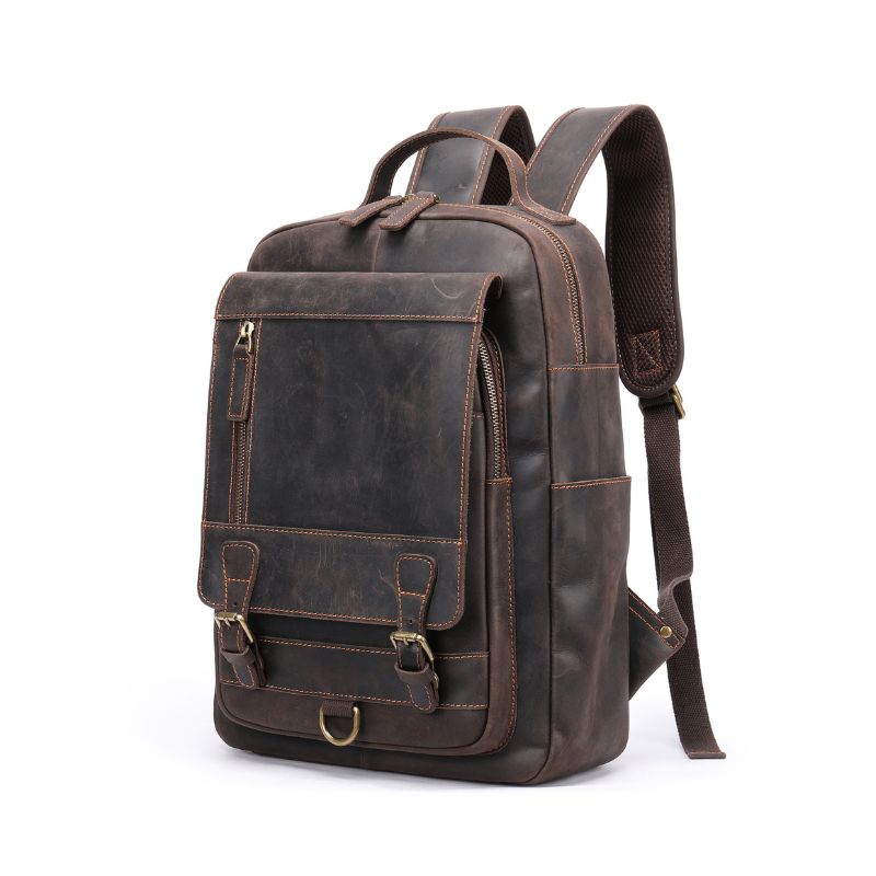 Bryant retro stripe leather backpack discount