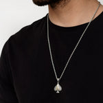 S925 Silver Ace of Spades Necklace for Men Manntara