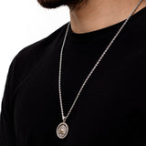 S925 Silver Golden Eye of Providence Egyptian Necklace for Men Manntara