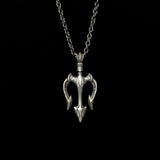 S925 Silver Poseidon Neptune Trident Necklace for Men Manntara