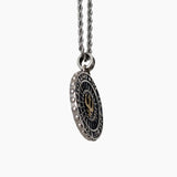 S925 Silver Poseidon Trident Locket Necklace for Men Manntara