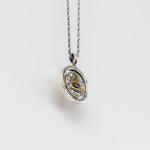 S925 Silver Golden Eye of Providence Egyptian Necklace for Men Manntara