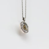 S925 Silver Golden Eye of Providence Egyptian Necklace for Men Manntara