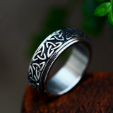 Silver Celtic Knot Viking Men's Ring of Stainless Steel Manntara