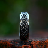 Silver Celtic Knot Viking Men's Ring of Stainless Steel Manntara