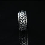 Silver Dragon Squama Men's Ring of Stainless Steel Manntara