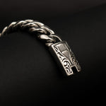 Silver Hands Praying Men's Bracelet of 316L Stainless Steel Manntara