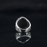 Silver Nordic Runes Men's Ring of Stainless Steel Manntara