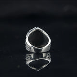Silver Nordic Runes Men's Ring of Stainless Steel Manntara