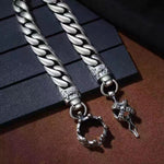 Silver Stainless Steel Crown Chain Bracelet for Men Manntara