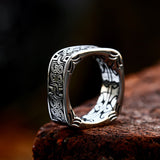 Silver Viking Celtic Pattern Men's Ring of Stainless Steel Manntara
