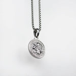 Silver Zeus Thunder Men's Necklace of Stainless Steel Manntara