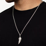 Silver Angel Demon Wings Men's Necklace of Stainless Steel Manntara