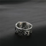 Silver King Crown Ring of Stainless Steel for Men Manntara
