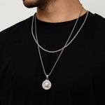 Silver Spartan Warrior Men's Necklace of Stainless Steel Manntara