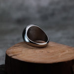 Silver Stainless Steel Tree of Life Ring for Men Manntara