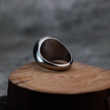 Silver Stainless Steel Tree of Life Ring for Men Manntara