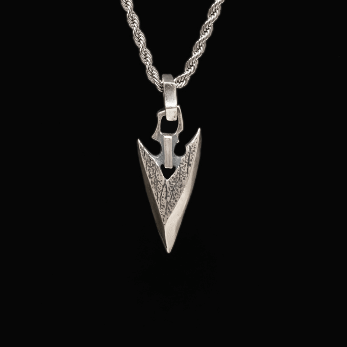 Sterling 925 Silver Arrow Necklace For Men Manntara