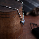 Sterling 925 Silver Wolf Fang Necklace For Men Manntara