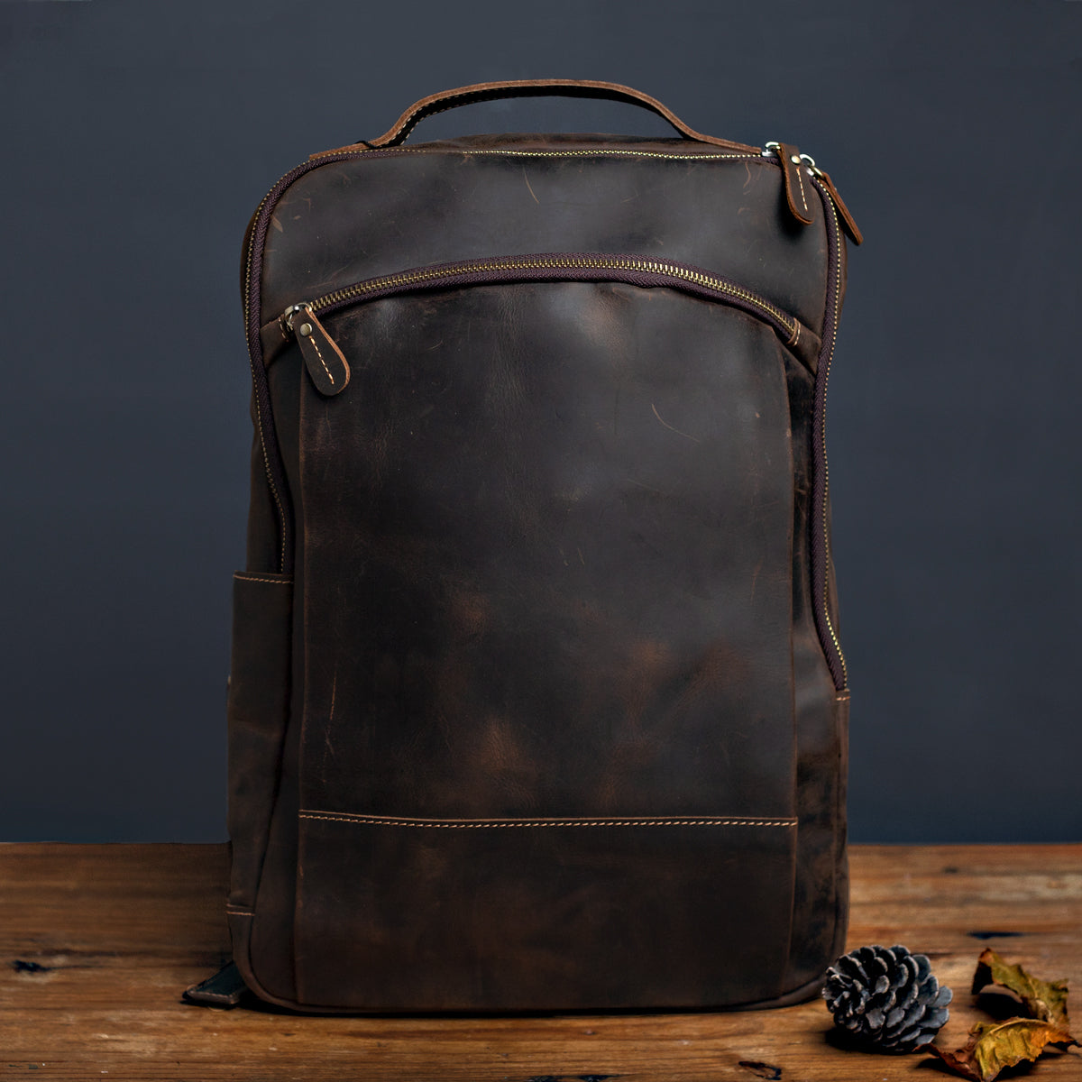 15 inch leather backpack Unisex Travel meaning slight variations in images.thdstatic.com/productImages/73b8a65b-1015-4... Standard Options:32