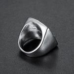 Silver Stainless Steel Sailor Compass Fashion Ring For Men Manntara