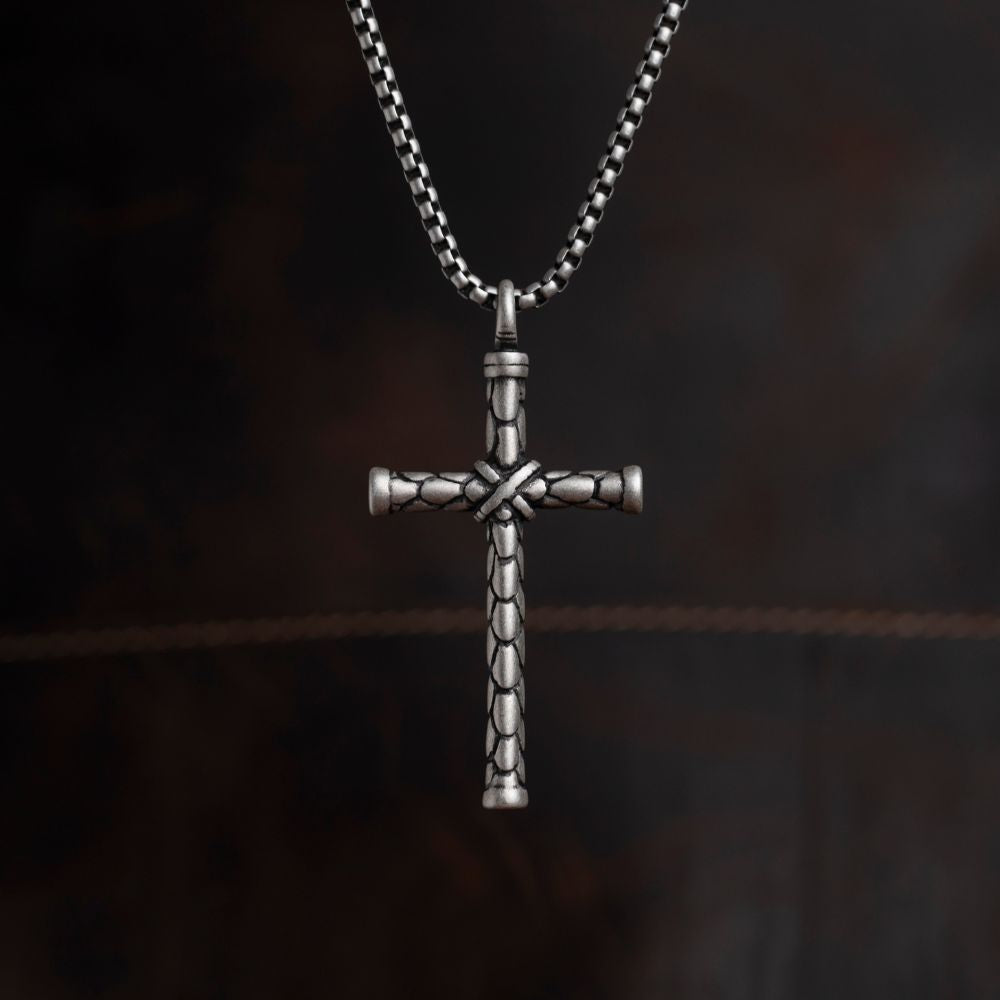 Catholic hot sale necklace mens