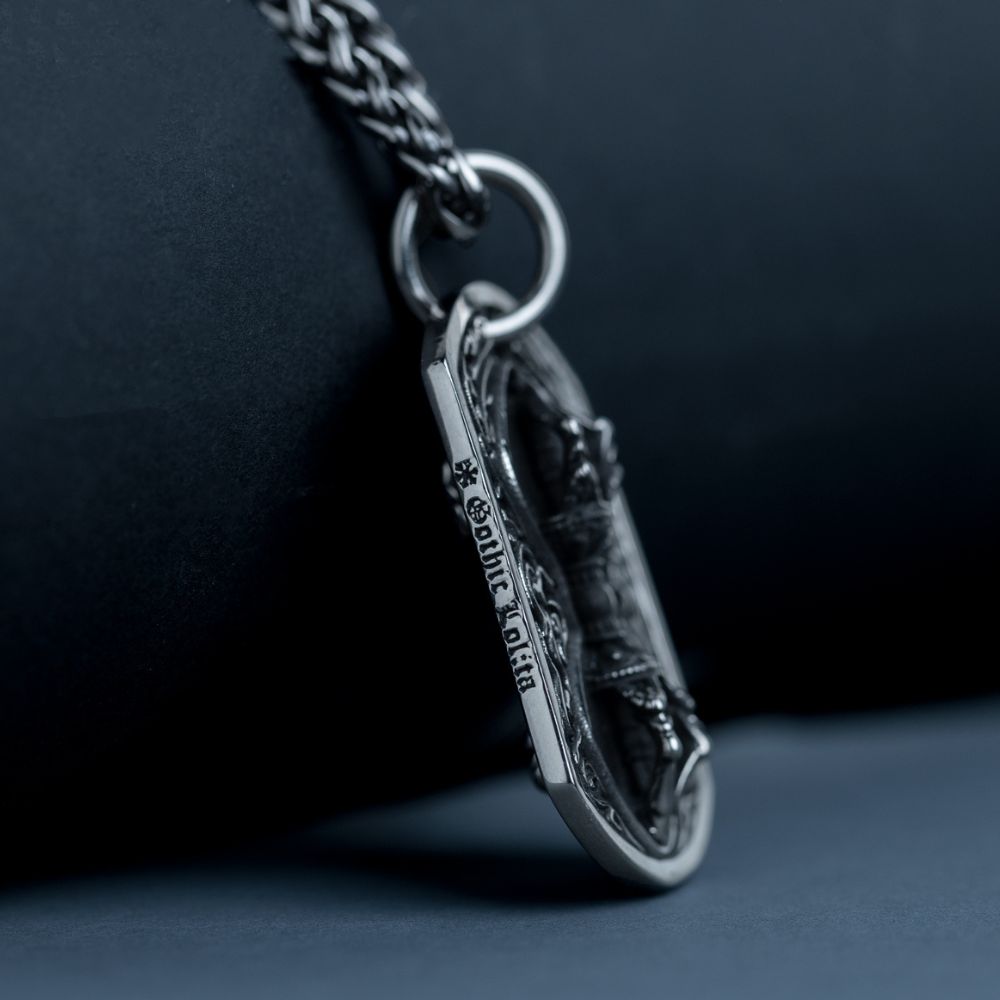 Nordic Sandglass Stainless Steel Men's Necklace