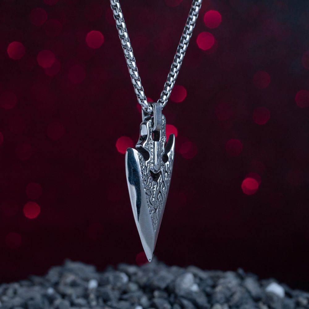 Jstyle Stainless Steel Pendant Necklace for Mens Boys Cool Spearpoint Arrowhead  Pendant Chain Necklace Set : Amazon.in: Fashion