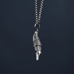 S925 Silver Eagle Head Necklace For Men